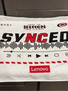 Carolina Hurricanes 2026 Playoffs Rally Towel SYNCED Round 2 Game 1